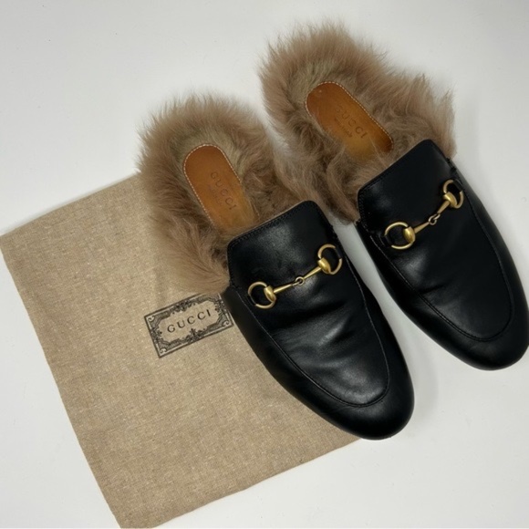 Gucci Princetown Mules with Fur Size - Picture 6 of 9